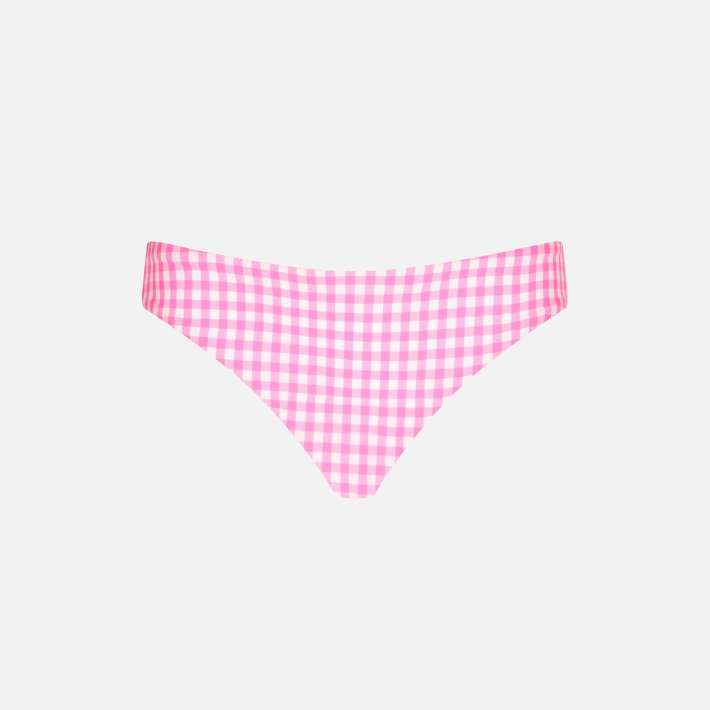 Girl swim briefs with white and pink vichy print - MC2 Saint Barth