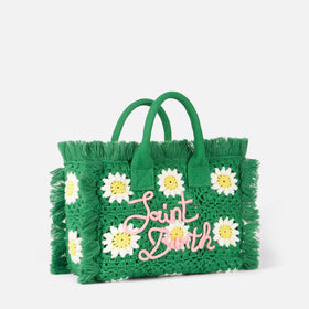 Colette handbag with crochet flower patches - MC2 Saint Barth