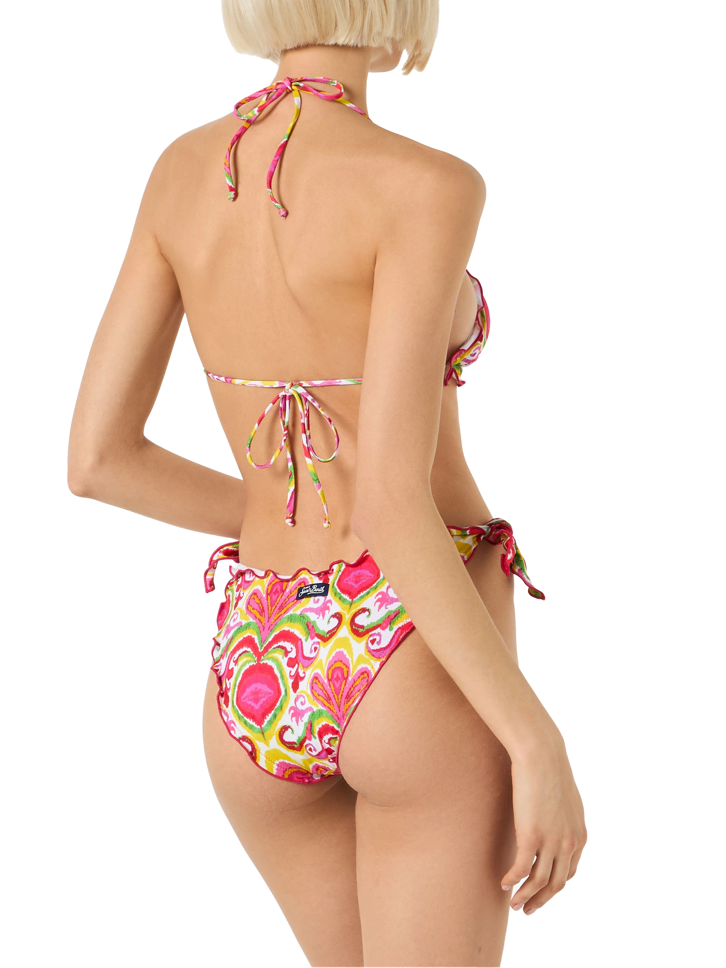 Damen-Triangel-Bikini mit Ikat-Print