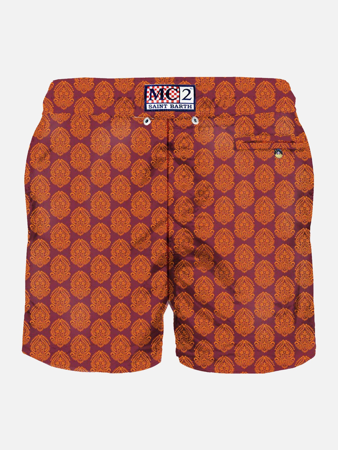 Light fabric man swim shorts Indian print - MC2 Saint Barth