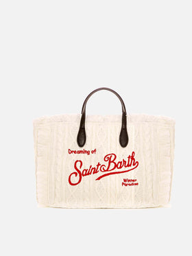 Colette white tricot handbag - MC2 Saint Barth