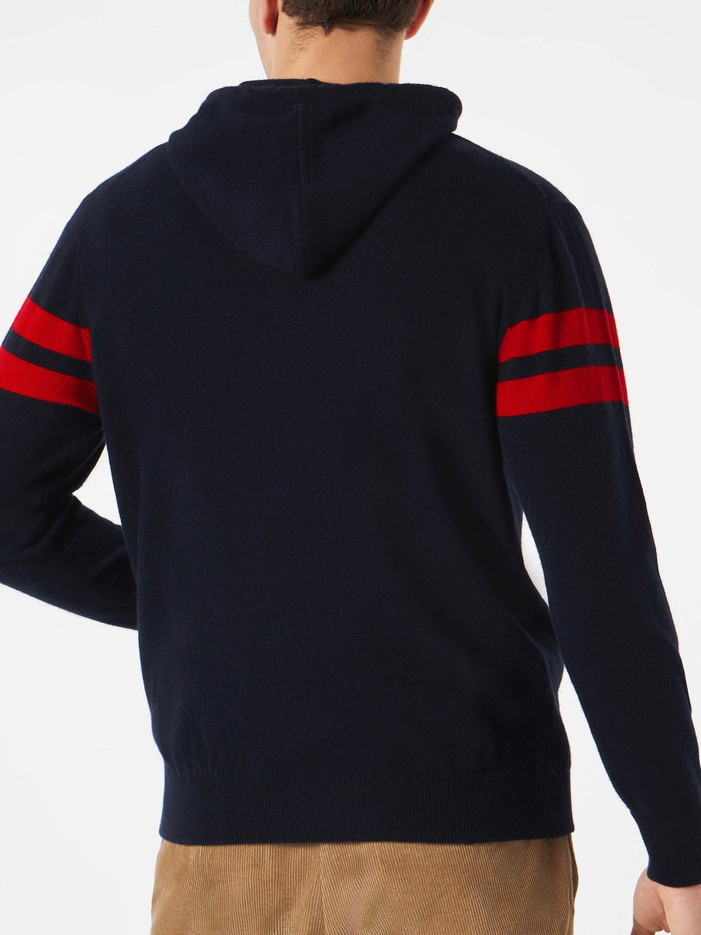 Knitted hoodie with St. Barth print - MC2 Saint Barth