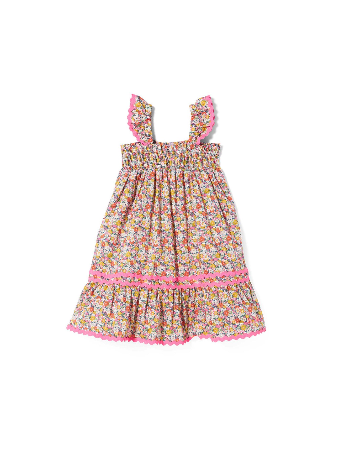 Girl dress with Liberty flower print | Made with Liberty fabric - MC2 Saint Barth