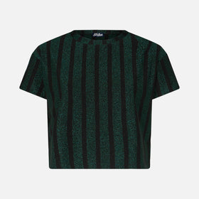 Glitter striped knitted top - MC2 Saint Barth
