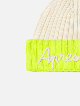 Boy knit beanie with Apres Ski embroidery - MC2 Saint Barth