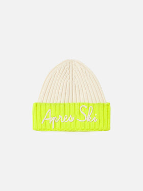 Boy knit beanie with Apres Ski embroidery - MC2 Saint Barth