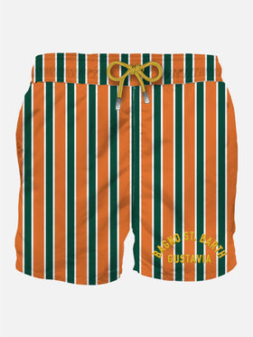 Man classic swim shorts with embroidery - MC2 Saint Barth