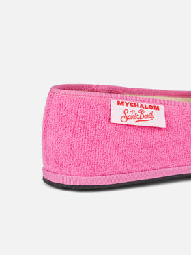 Woman pink terry slipper loafer | MY CHALOM SPECIAL EDITION - MC2 Saint Barth