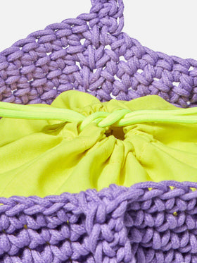 Rope violet crochet shoulder bag - MC2 Saint Barth