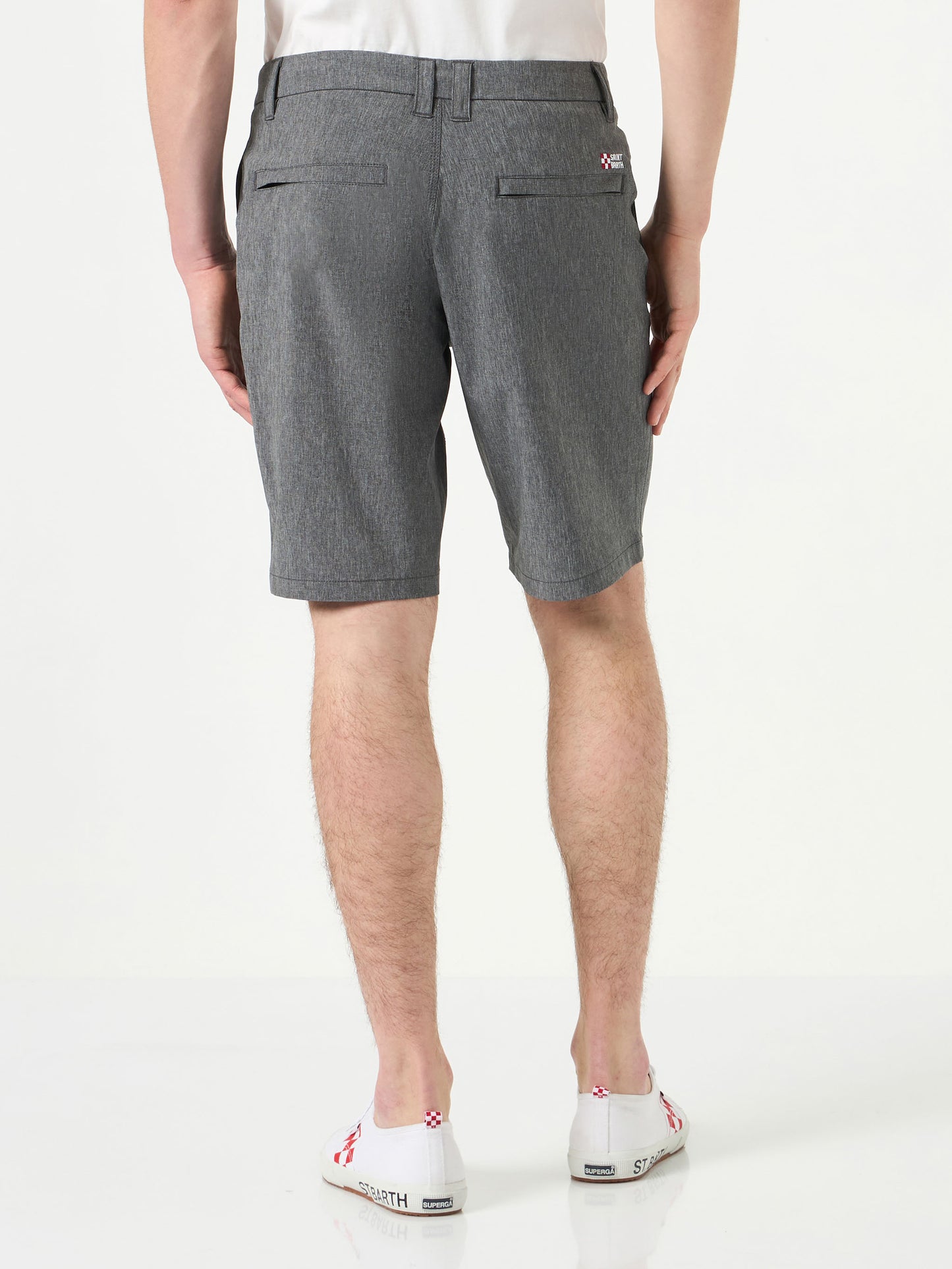 Man black ripstop fabric bermuda - MC2 Saint Barth