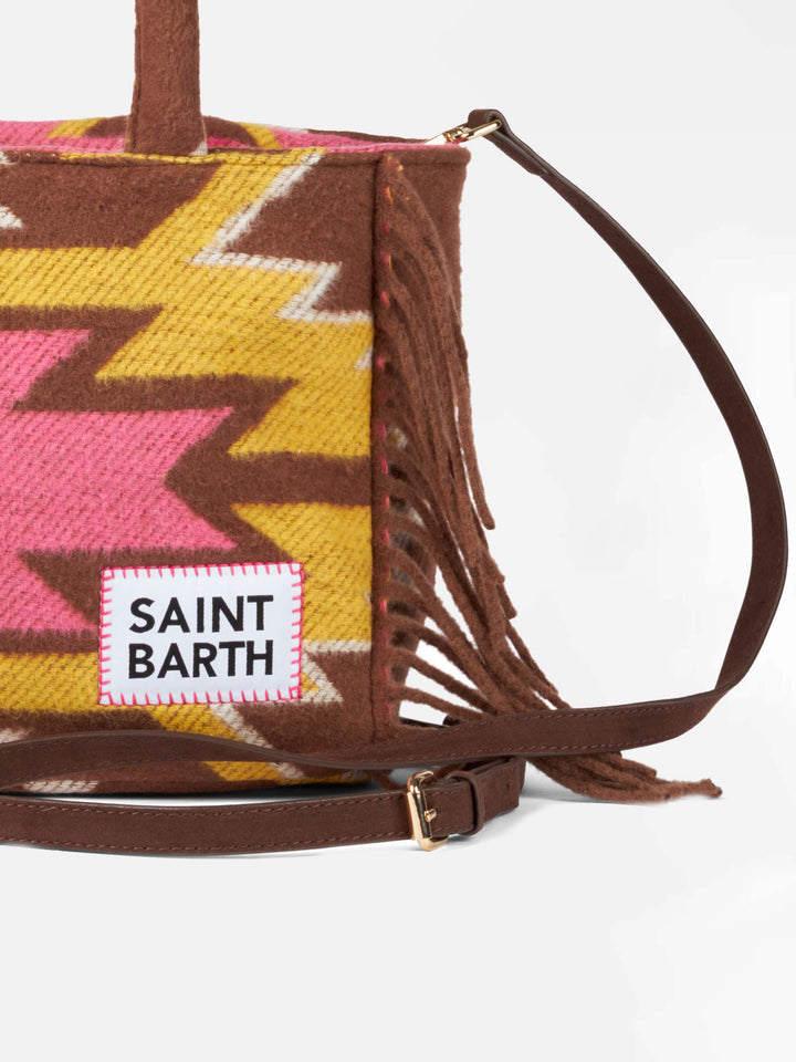 Colette blanket handbag with ethnic print - MC2 Saint Barth
