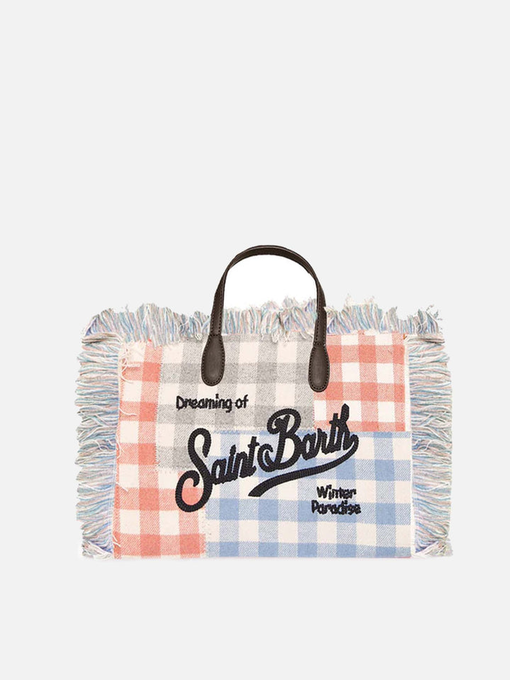 Colette wooly gingham handbag - MC2 Saint Barth