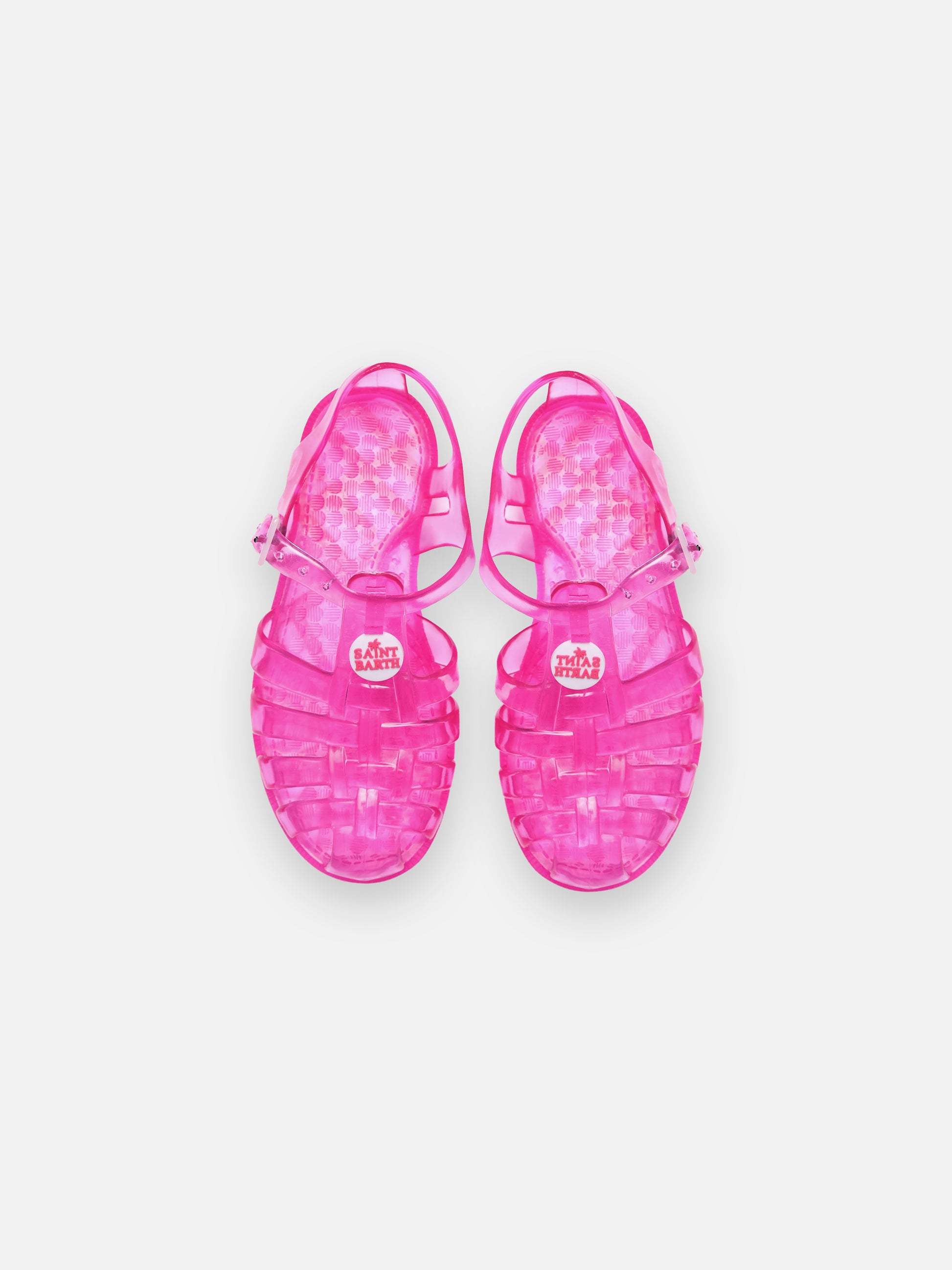 Girls' fluo pink Jelly Sandals - MC2 Saint Barth