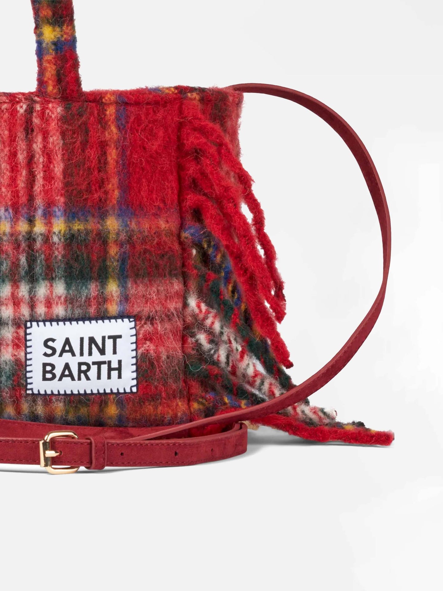 Colette blanket handbag with tartan print - MC2 Saint Barth