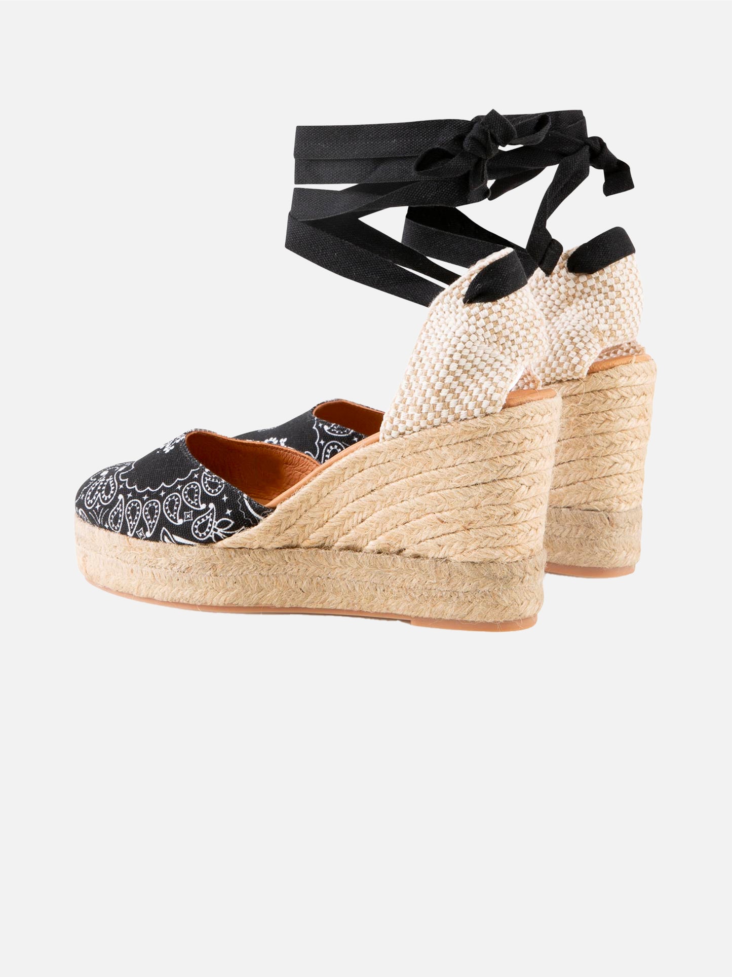 Espadrillas with high wedge and ankle lace - MC2 Saint Barth