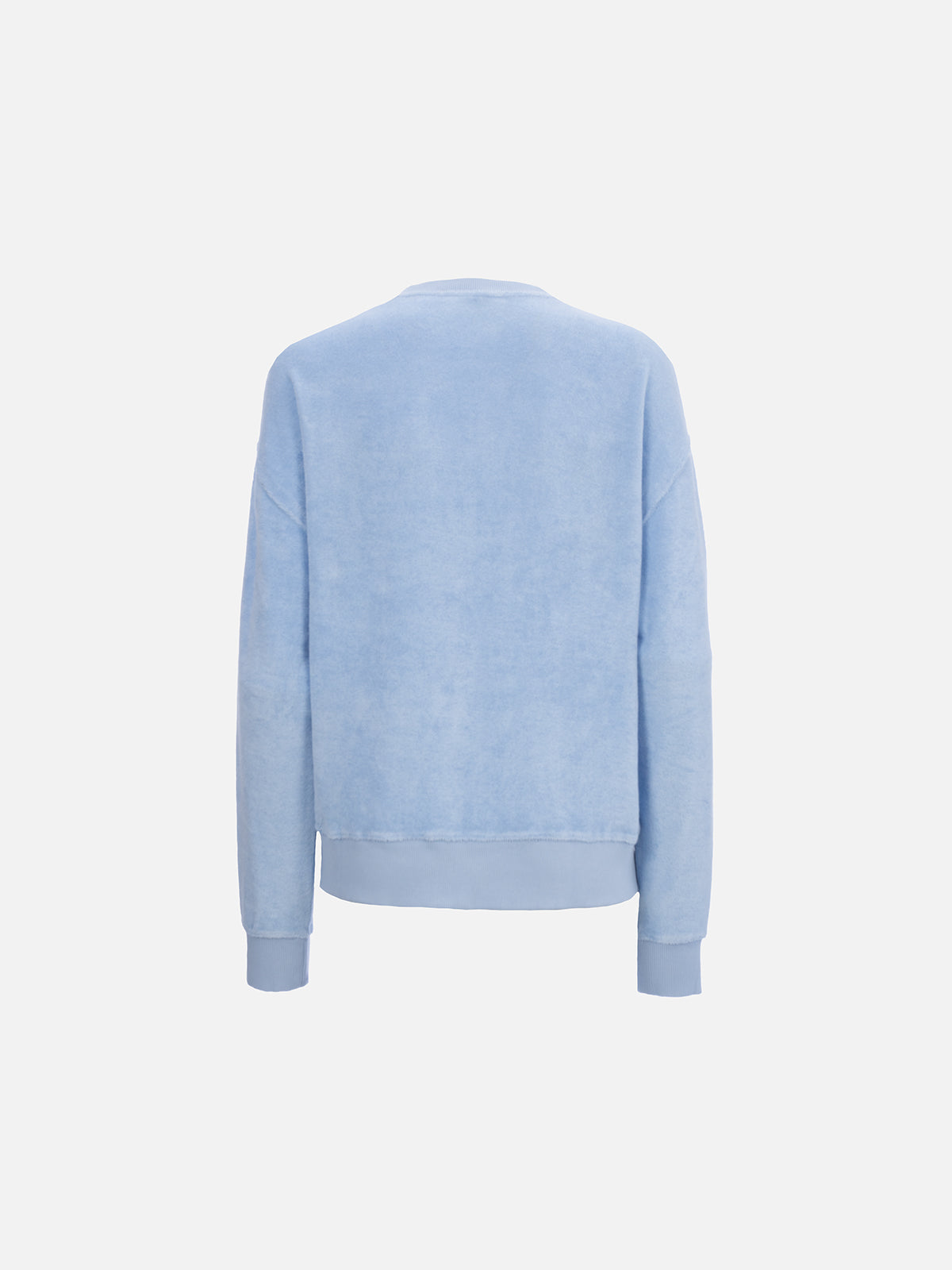 Hellblaues Stardust-Sweatshirt aus Frottee für Damen