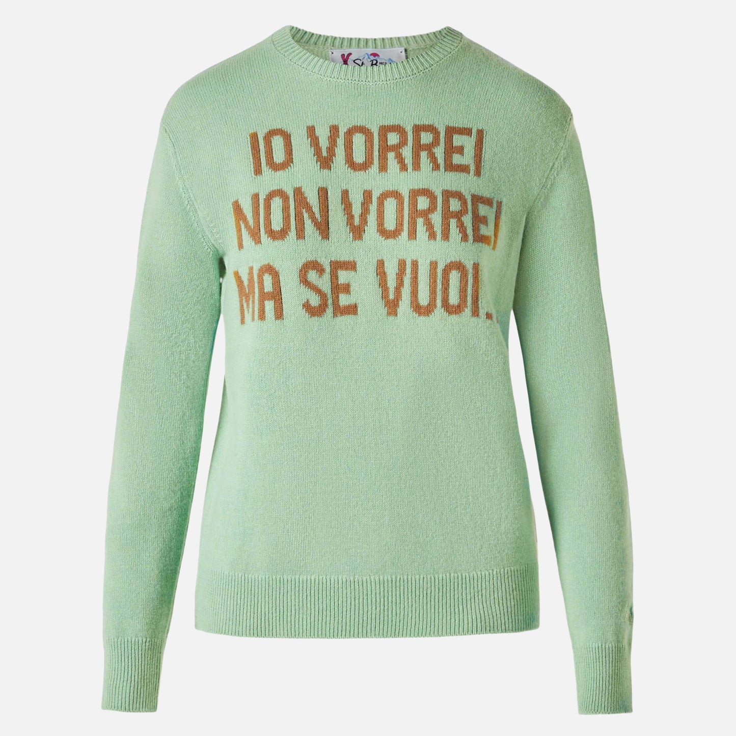 Grüner Damenpullover mit Jacquard | NIKI DJ SPECIAL EDITION