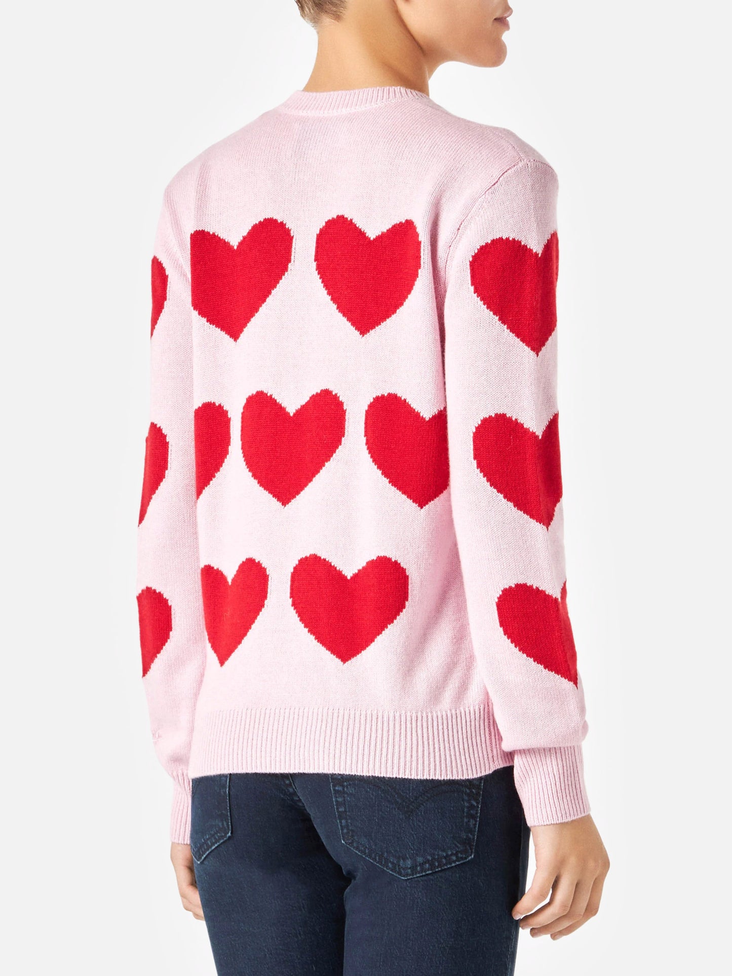 Damenpullover mit Herzdruck