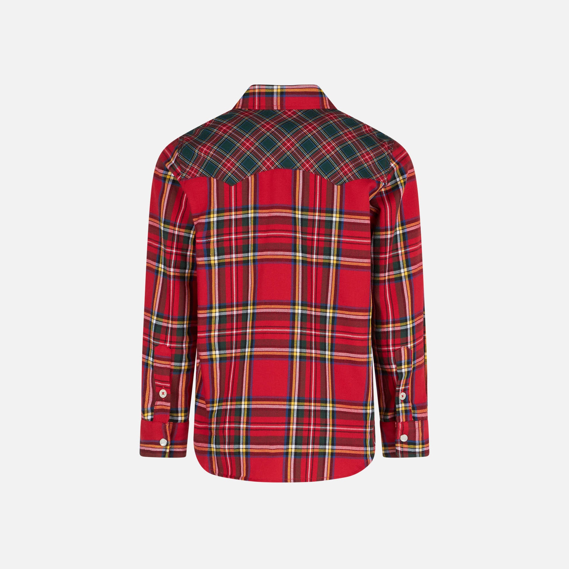 Boy shirt with tartan print - MC2 Saint Barth