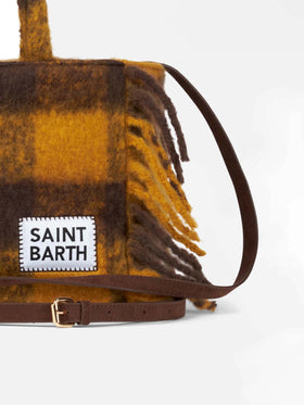 Colette blanket handbag with gingham print - MC2 Saint Barth