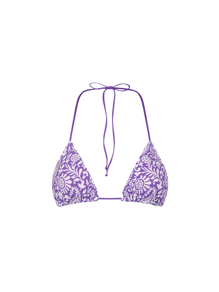 Woman triangle top with paisley print - MC2 Saint Barth