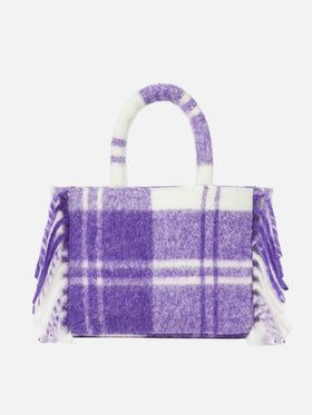 Colette blanket handbag with tartan print - MC2 Saint Barth