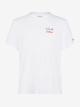 Man t-shirt with St. Barth habituè embroidery - MC2 Saint Barth