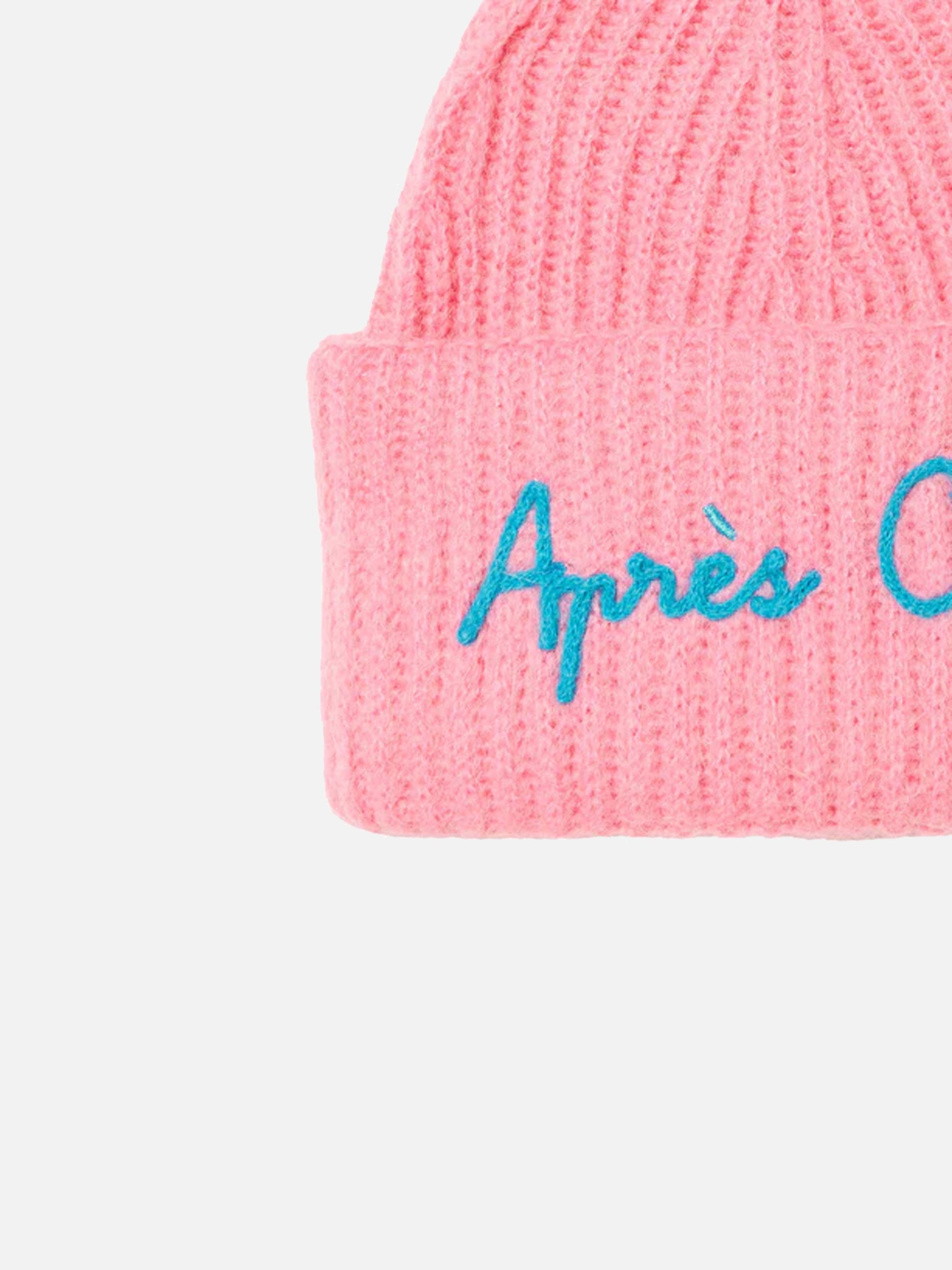 Woman brushed and ultra soft beanie with Apres Chic embroidery - MC2 Saint Barth