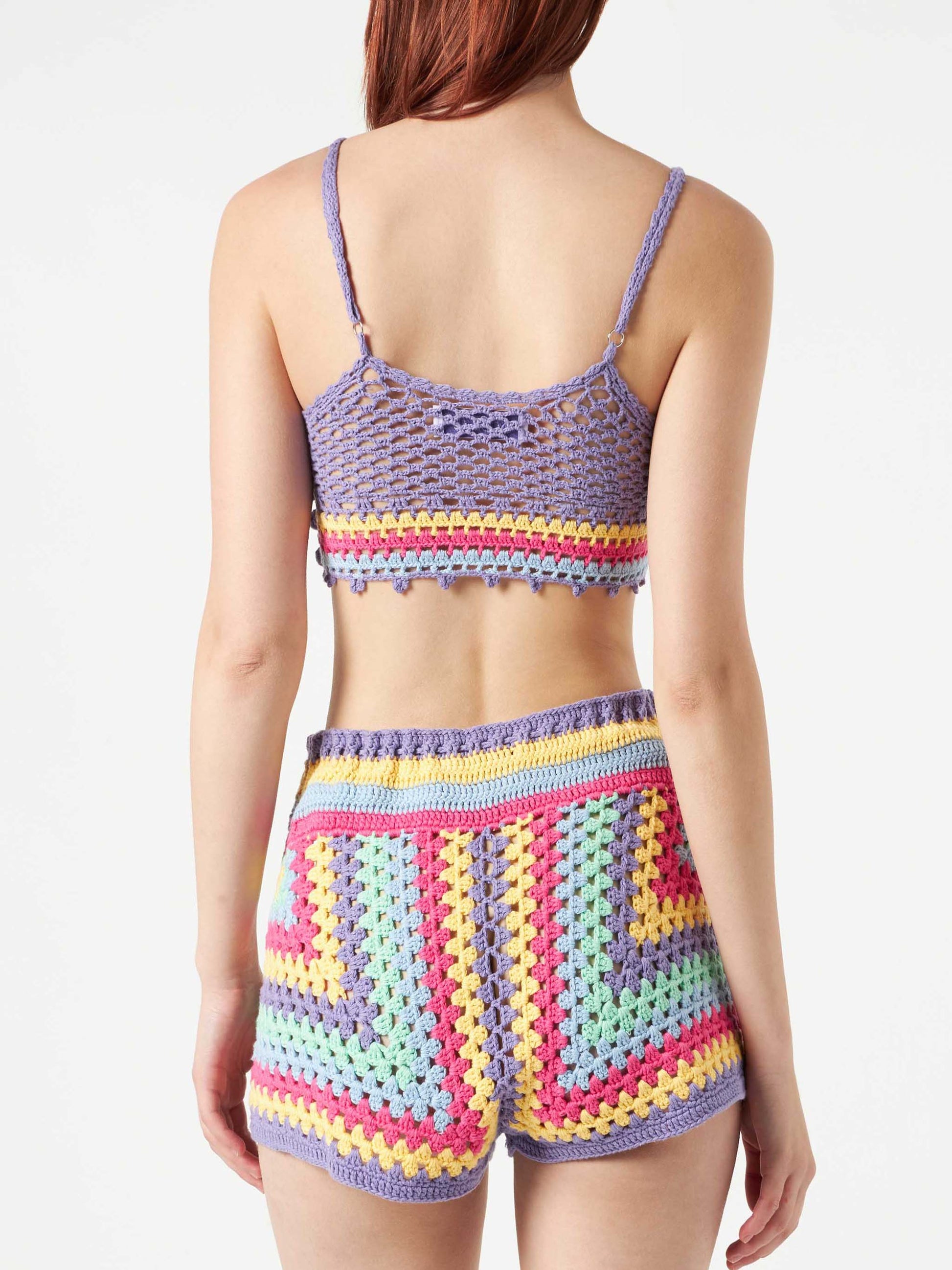 Multicolor crochet top - MC2 Saint Barth
