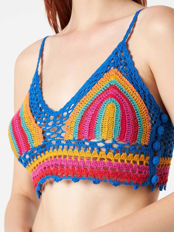 Multicolor crochet top - MC2 Saint Barth