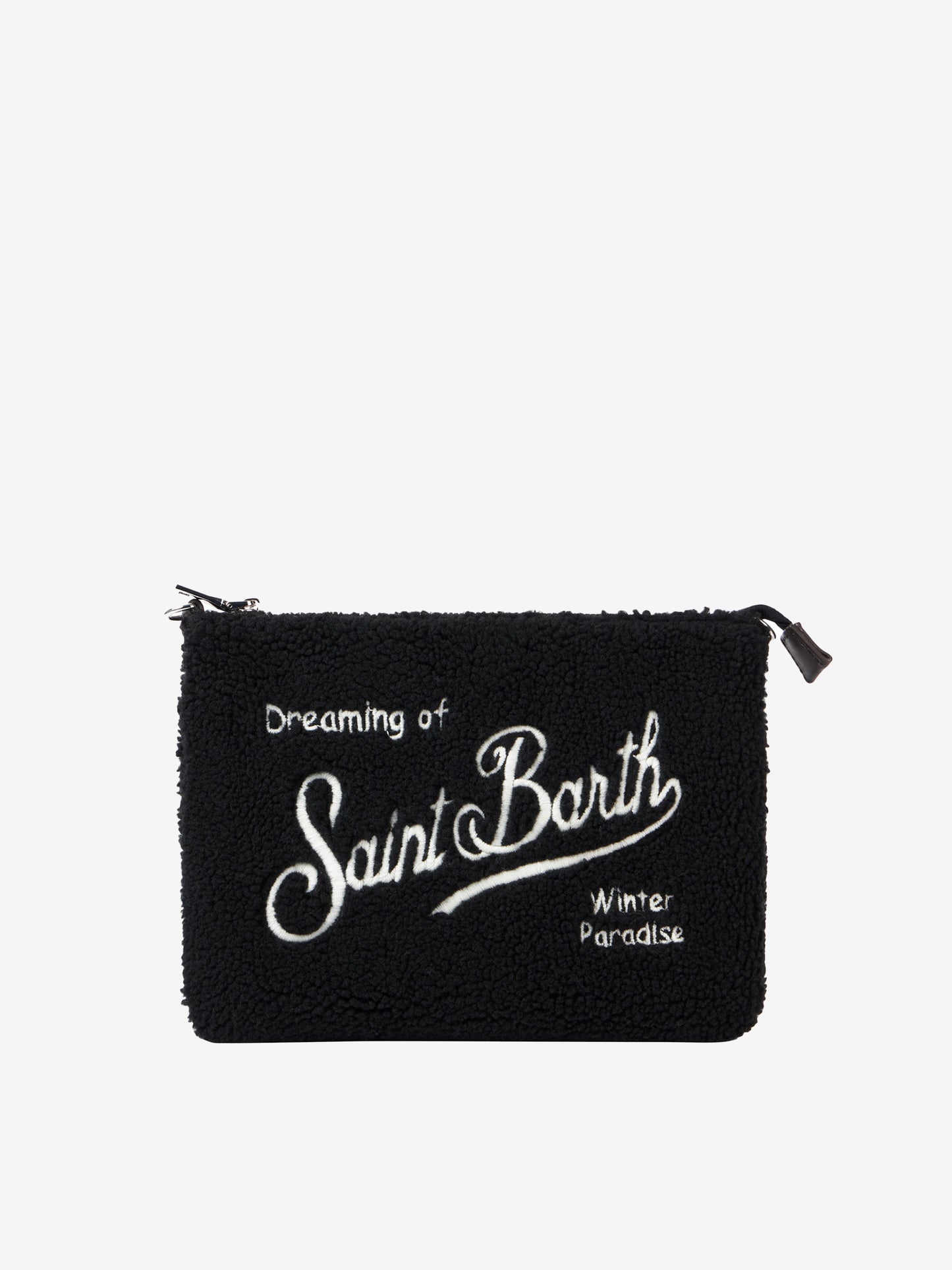 Schwarze Sherpa-Umhängetasche „Parisienne“.