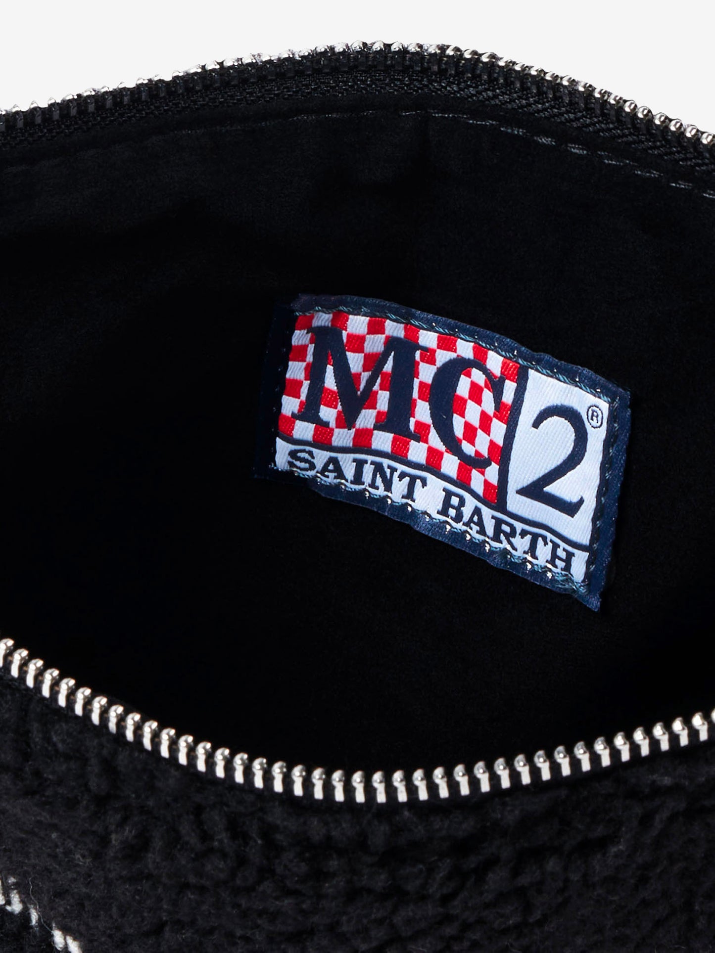 Schwarze Sherpa-Umhängetasche „Parisienne“.