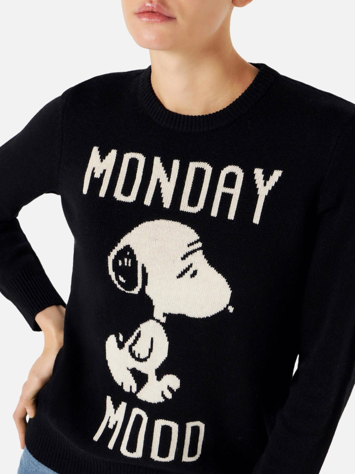Maglione da donna con stampa Monday Mood Snoopy | SNOOPY - EDIZIONE SPECIALE PEANUTS™