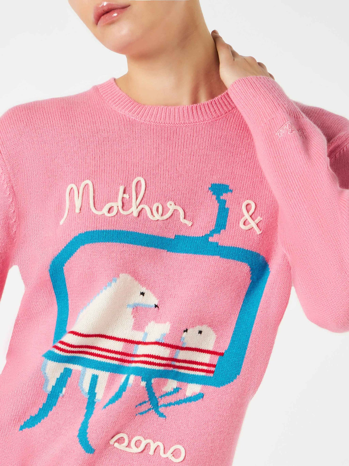 Woman sweater with bears embroidery - MC2 Saint Barth