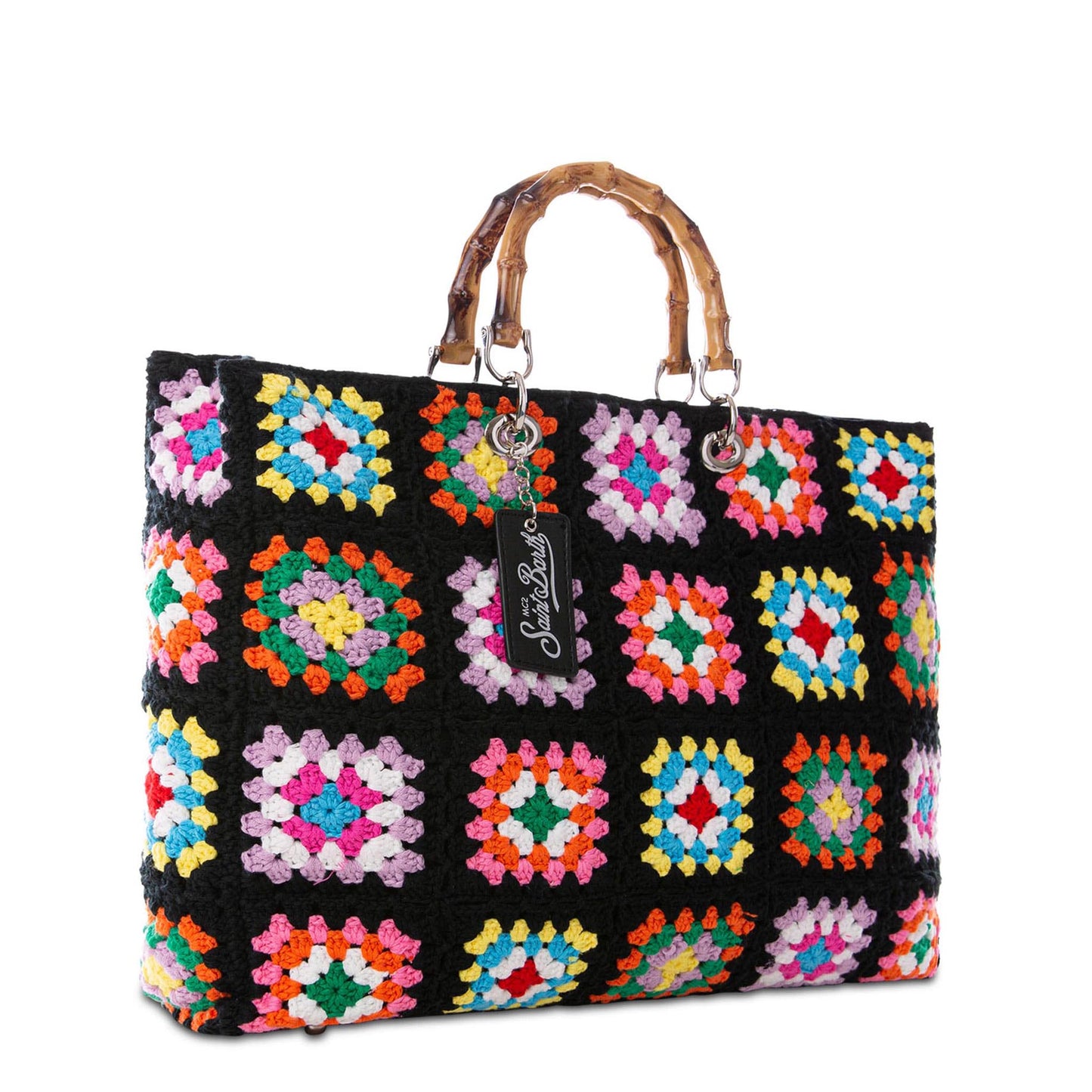 Handmade tiles crochet bag Victoria - MC2 Saint Barth