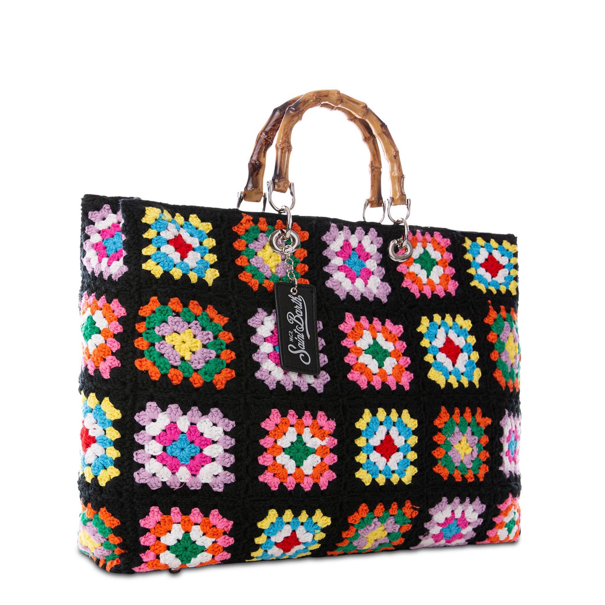 Handmade tiles crochet bag Victoria - MC2 Saint Barth