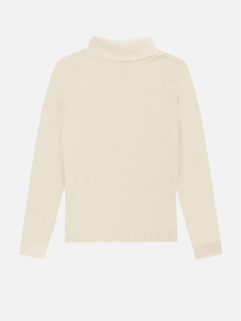 Damen-Rollkragenpullover mit Après-Ski-Lurex-Stickerei