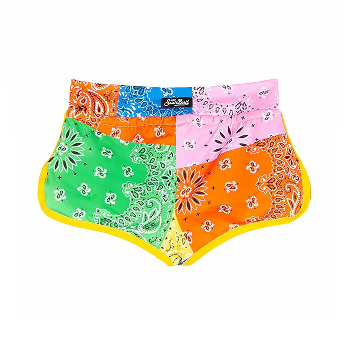 Girl beach shorts with bandanna print - MC2 Saint Barth
