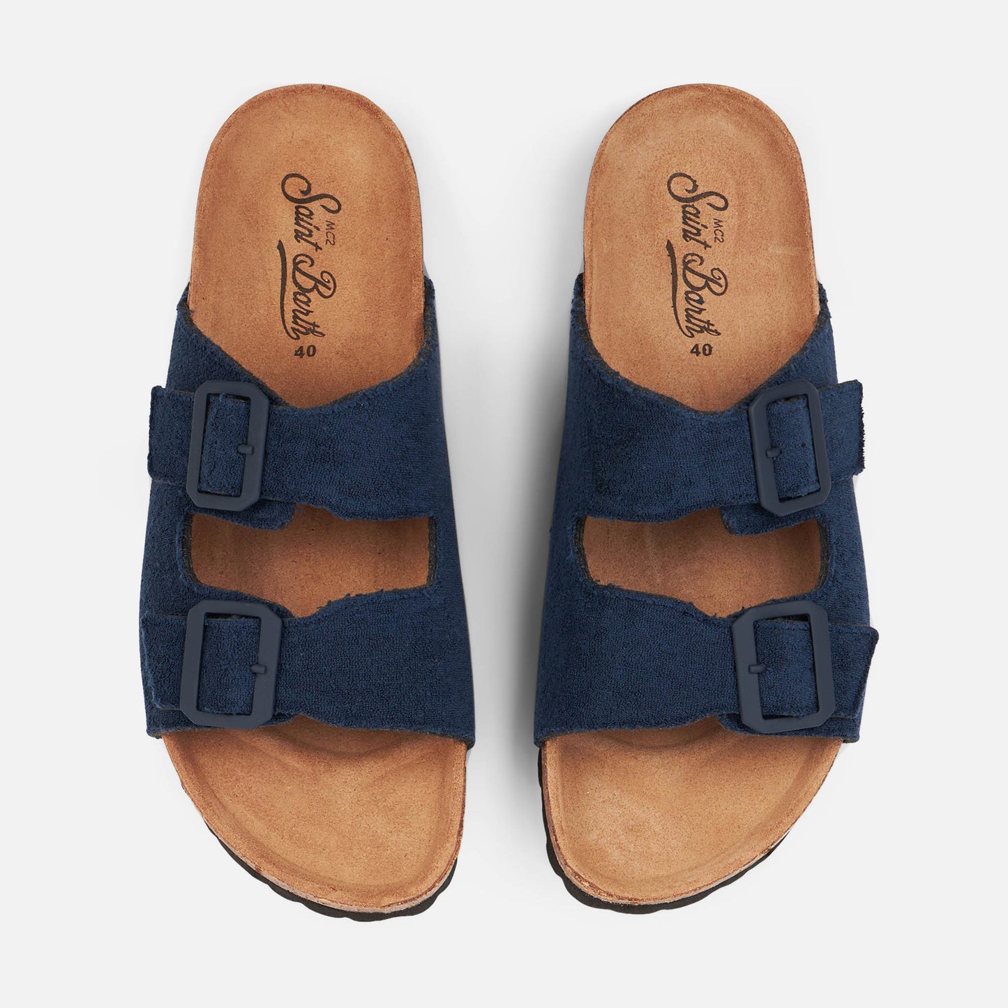 Blue terry man sandals - MC2 Saint Barth