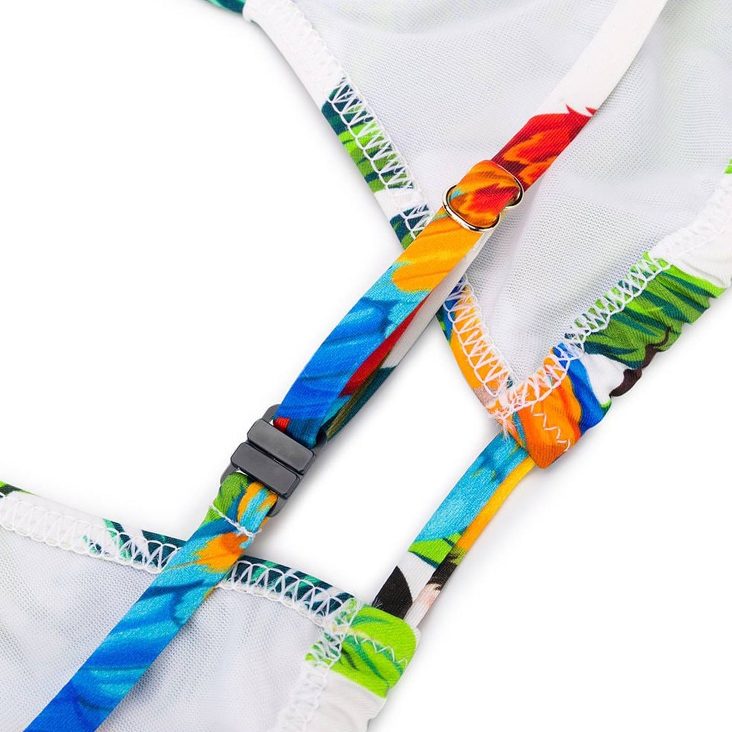 Girl bikini parrots print - MC2 Saint Barth