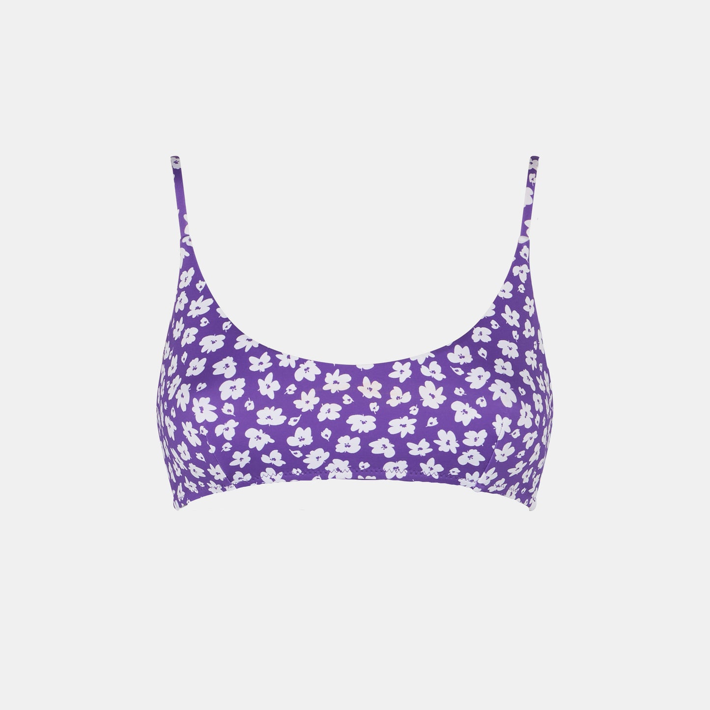 Costume da bagno donna bralette con stampa margherite