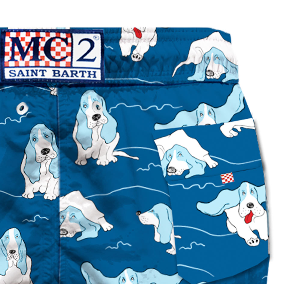 Basset hound man swim shorts - MC2 Saint Barth