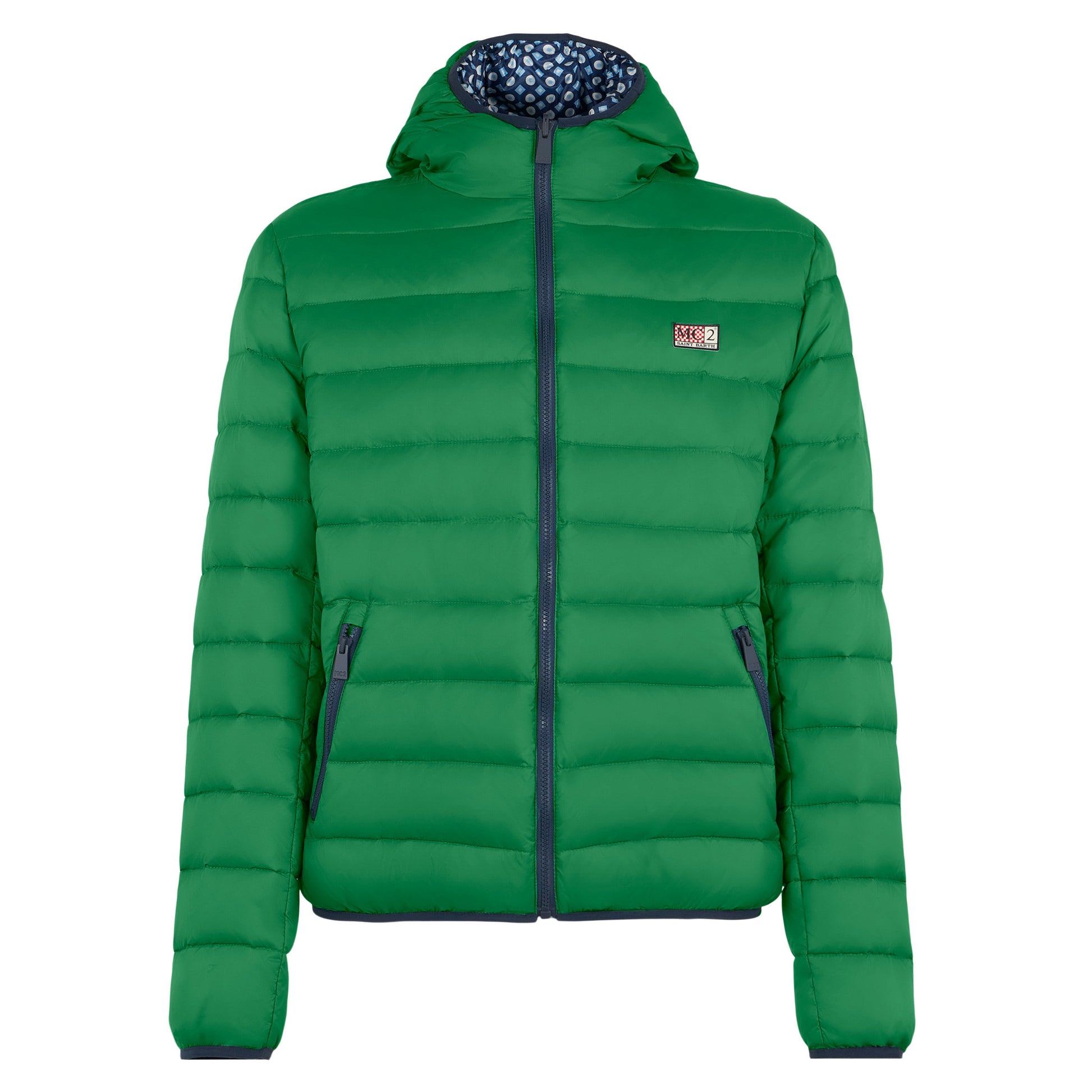 Man double face green down jacket Courchevel - MC2 Saint Barth