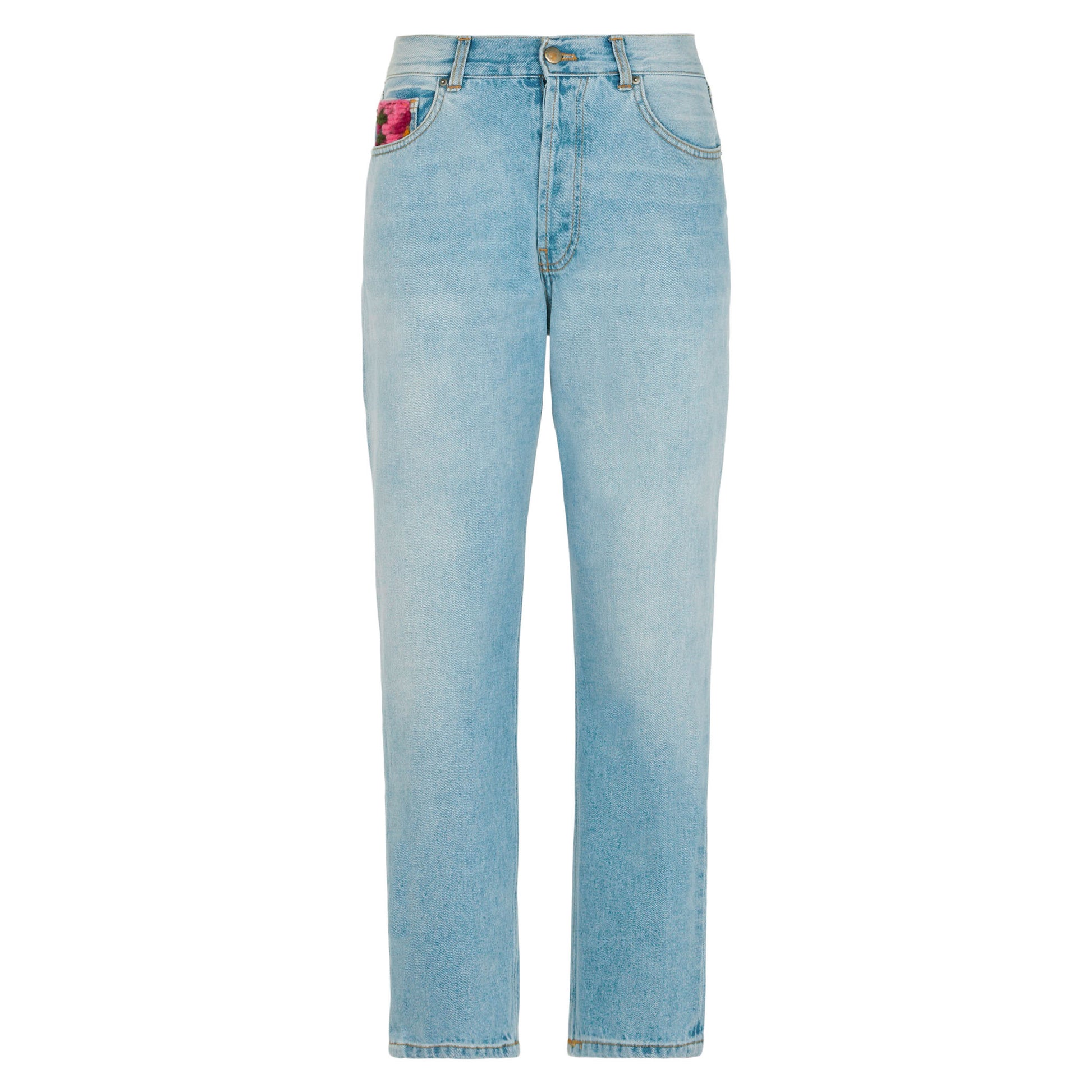 Woman jeans with pockets in crochet - MC2 Saint Barth