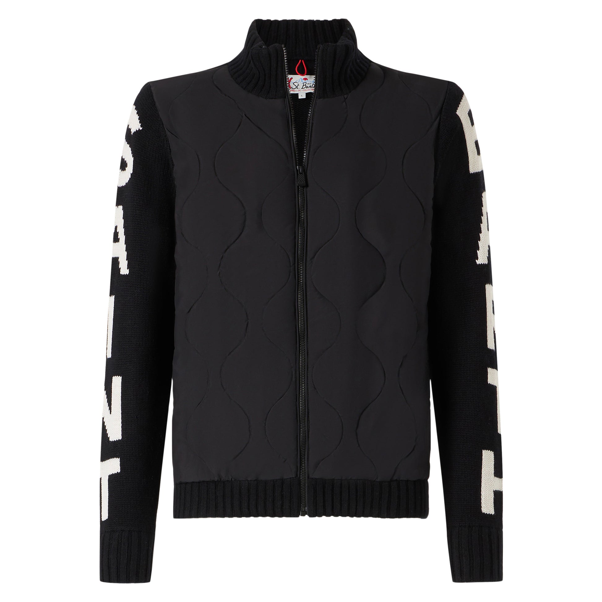 Man black padded jacket - MC2 Saint Barth