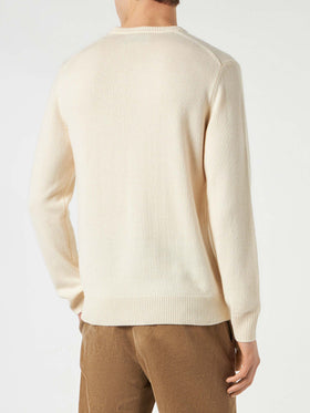 Herrenpullover mit Il resto è noia! Stickerei