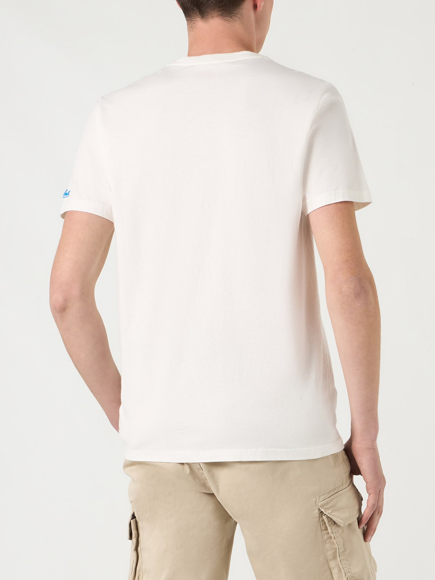 Man cotton vintage treatment t-shirt with St. Barth Padel Club print - MC2 Saint Barth