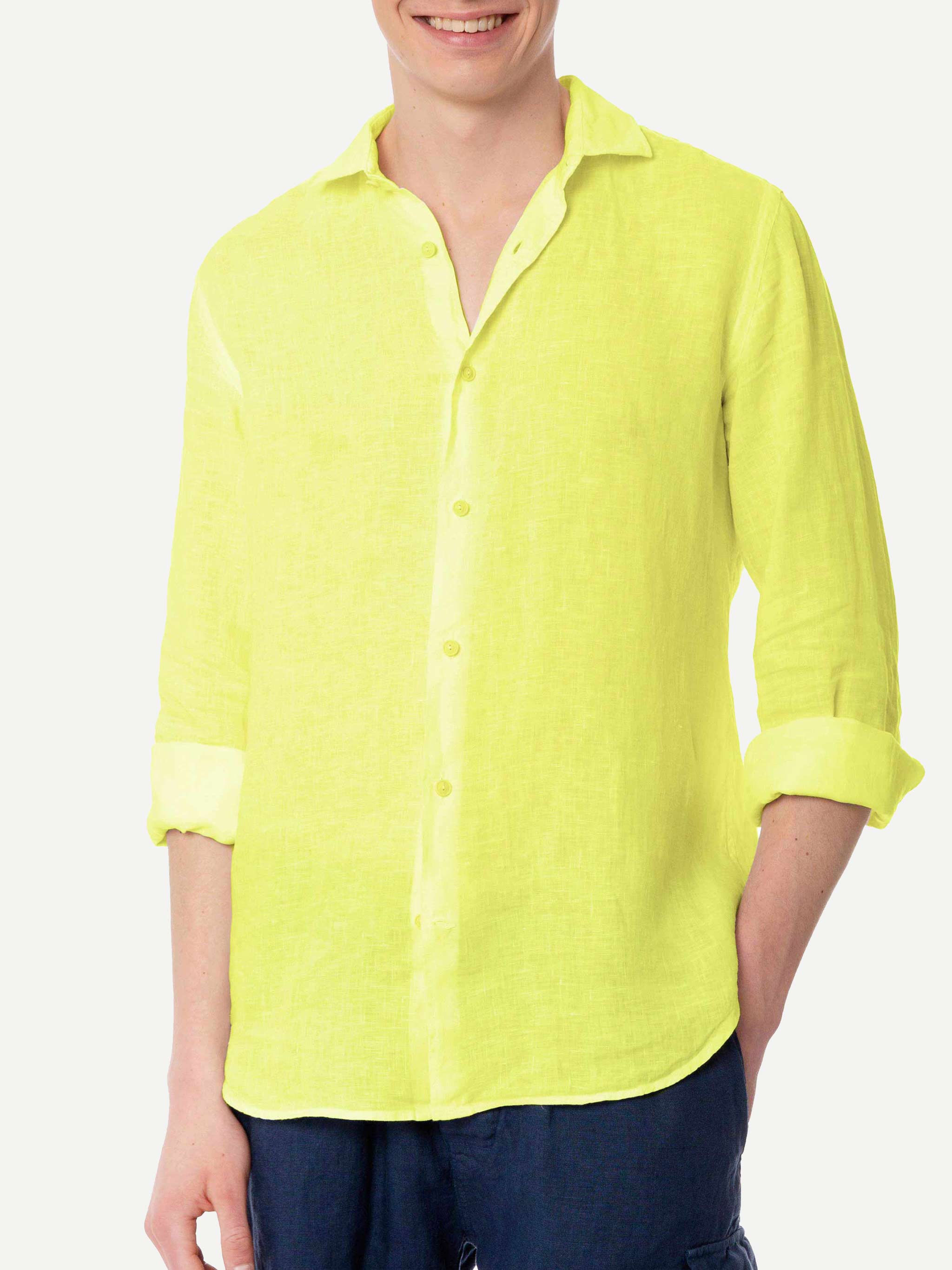 yellow linen dress shirt Oversized Linen Shirt