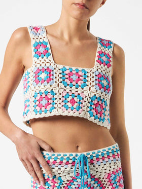 Woman handmade crochet top - MC2 Saint Barth