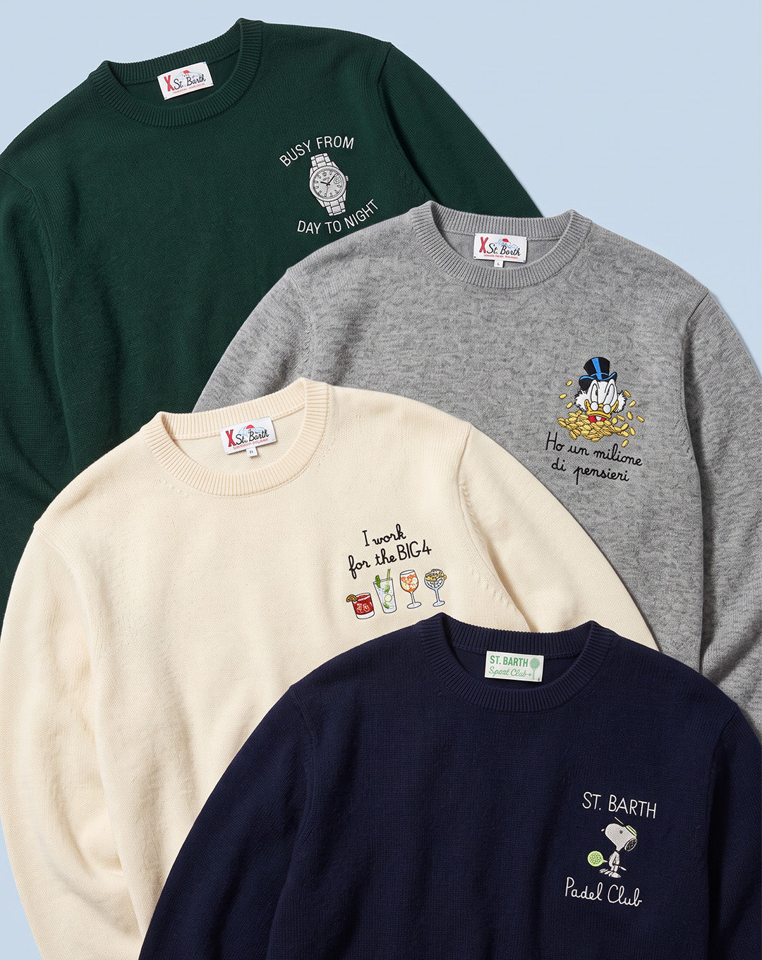 Men's Embroidered Knitwear